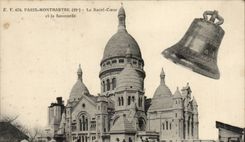 CPA Paris Montmartre Sacre Coeur et la savoyarde ( cloche )