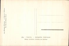 CPA the Louvre Asian Antiquities Two archers Palate of Darius