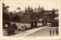 CPA Establishment Sainte Marie of the Assumption Walk in the property with way of cross