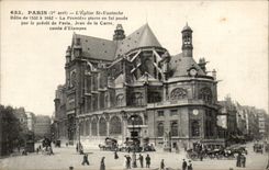 Paris CPA Eglise Ste Eustache 