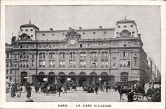 Paris CPA Train station Saint Lazare