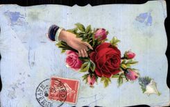 CPA Fantasy Flower and hand