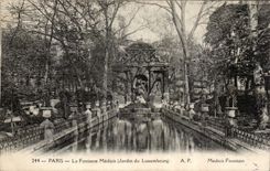 CPA Paris the fountain medicis (garden of Luxembourg)