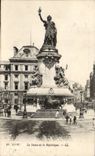 Paris CPA Statue of the Republic