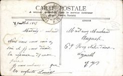 Paris CPA Rue du Louvre et hotel des Postes