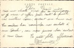 CPA Fantasy Landscape Happy New Year House under snow