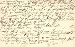 CPA Nice Seen from of the castle