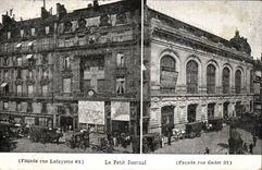 Paris CPA Facade rue lafayette Rue CAdet Le petit Journal