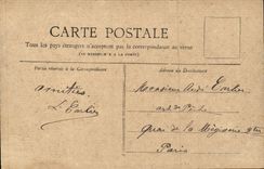 Paris CPA the public garden and the museum of Cluny