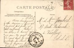 Paris CPA Cour du Louvre Monument de Gambetta