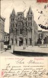 CPA Angouleme La cathedrale Facade romane