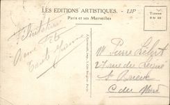 Paris CPA Trocadero and the bridge of iena