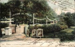 Paris CPA Entree du jardin de Paris