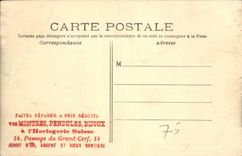 Paris CPA Museum of right Cluny Court of Entering Dimension (publicity Make Repair watches clocks Swiss Horlogerie jewels