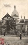 Paris CPA Eglise Saint Pierre de Montmartre et le Sacre Coeur