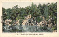 Paris CPA Bois de Boulogne Cascade et grotte