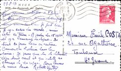 MODERN CARD Cannes the walk of English