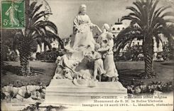 CPA Nice Cimiez Excelsior Hotel Regina Monument of SM the Victori queen