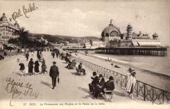 CPA Nice the walk of English and the palate of the pier