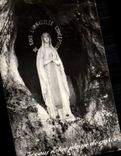 CPA Lourdes the virgin with the cave