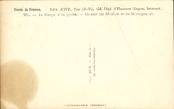 CPA Lourdes the virgin with the cave