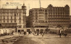 CPA Blankenberghe hotels Small red and Pauwels of hondt