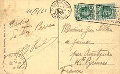 CPA Blankenberghe hotels Small red and Pauwels of hondt