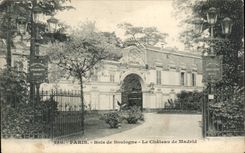 Paris CPA Bois de boulogne Le chateau de madrid