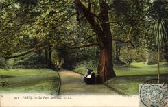 Paris CPA the park Heap