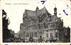 Paris CPA Eglise Saint Eustache