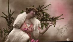 CPA Fantasy Woman Merry Christmas Christmas