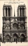 CPA Paris Notre Dame La facade 