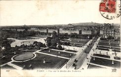 CPA Paris Vue sur le jardin des Tuileries