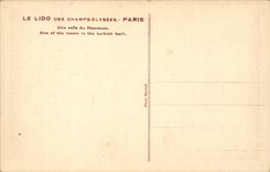 CPA Paris Le lido Une salle du hammam 