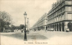 CPA Paris la rue de Rivoli