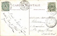 CPA Fantasy Peasant Woman and man Folklore Antoinette