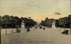CPA Paris View of the avenue of the Elysees Fields