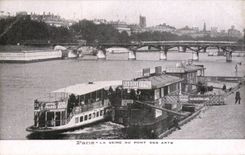 CPA Paris la Seine au pont des arts