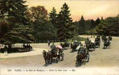 CPA Paris Bois de Boulogne Entre les deux lacs