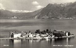MODERNES KARTE Italien Isolierschonheit Lago maggiore