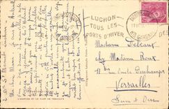 CPA Luchon das Altersheim und der Hafen von Venasque