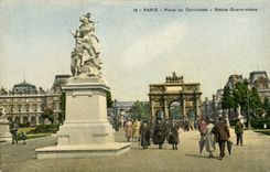 CPM Paris Place du CArrousel Statue Quand Meme