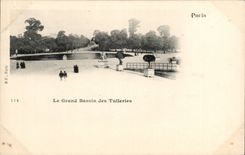 CPA Paris Le grand bassin des Tuileries