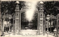 CPA Paris Park Heap the grid golden