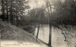 CPA Paris Bois de Boulogne Le lac