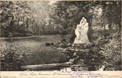CPA Paris Park Heap Monument of Ambroise Thomas