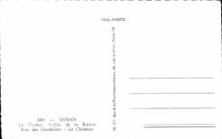 CPA Dinan the viaduct Valley of the Rancid Street of Cordeliers the castle