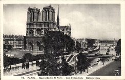 Paris CPA Notre DAme Vue d'ensemble