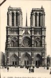 Paris CPA Facade de l'eglise Notre DAme