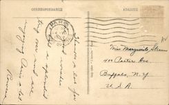 Paris CPA Pantheon et la statue de JJ Rousseau